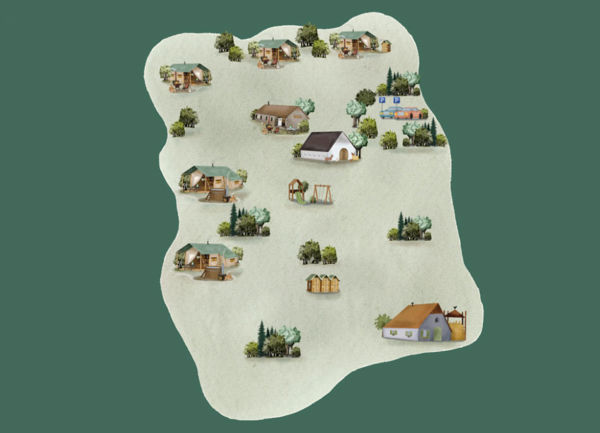 Plattegrond van BoerenBed Hoeve de Betuwe