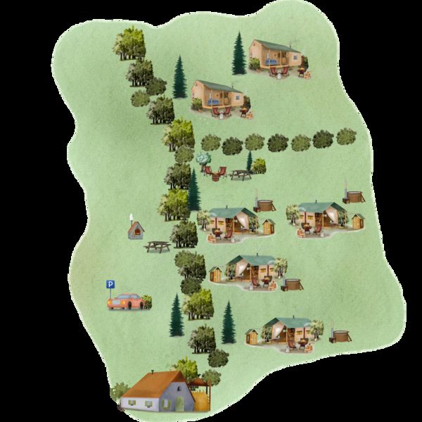 Plattegrond van BoerenBed Hollings Hill Farm