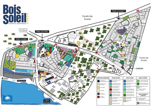 Plattegrond van Bois Soleil