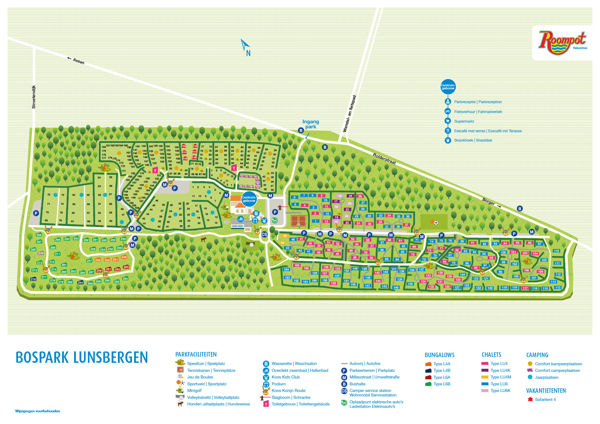 Plattegrond van Bospark Lunsbergen