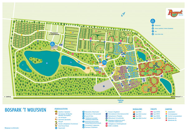 Plattegrond van Bospark 't Wolfsven