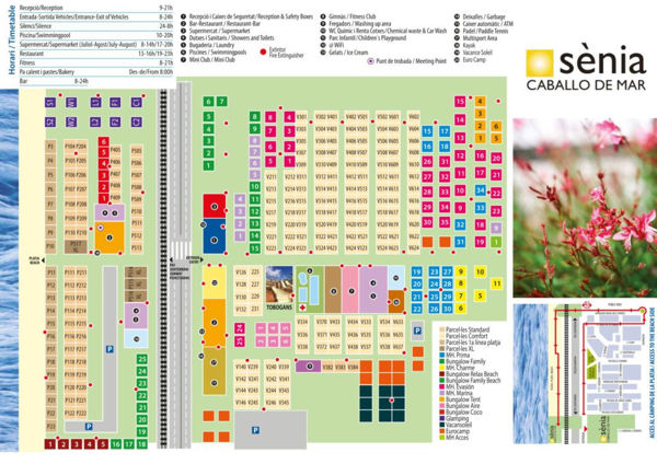 Plattegrond van Caballo de Mar