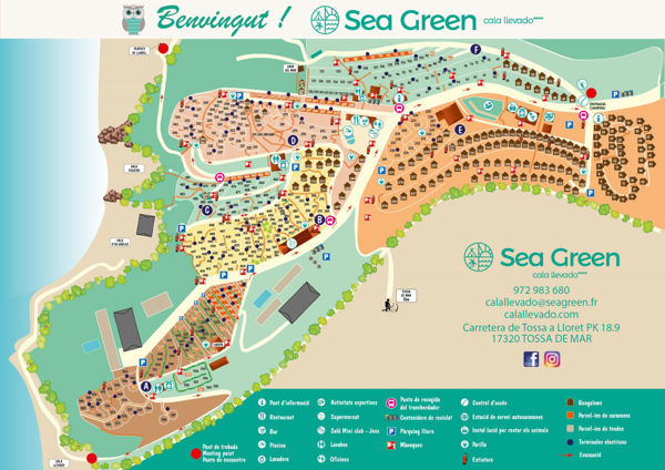 Plattegrond van Cala Llevado