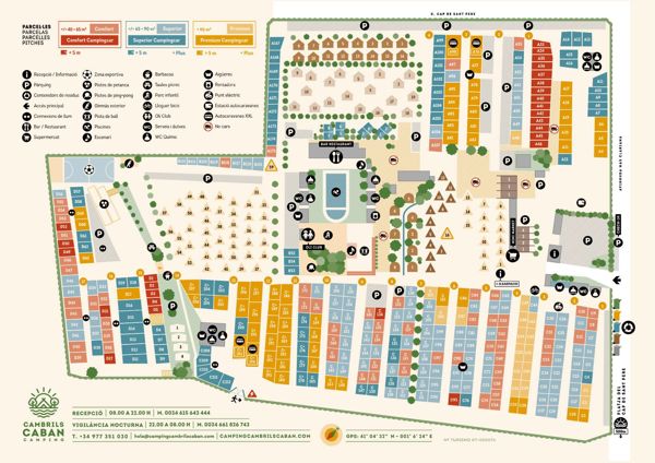 Plattegrond van Cambrils Caban