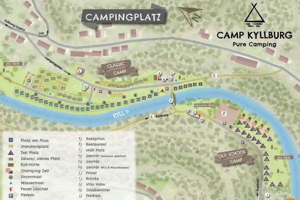 Plattegrond van Camp Kyllburg