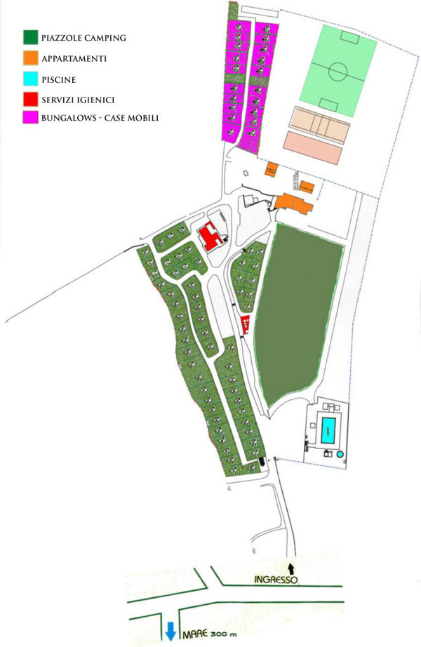 Plattegrond van Casa dei Prati