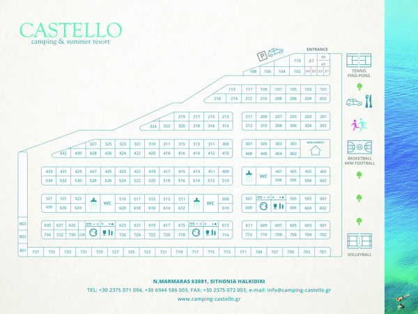 Plattegrond van Castello 
