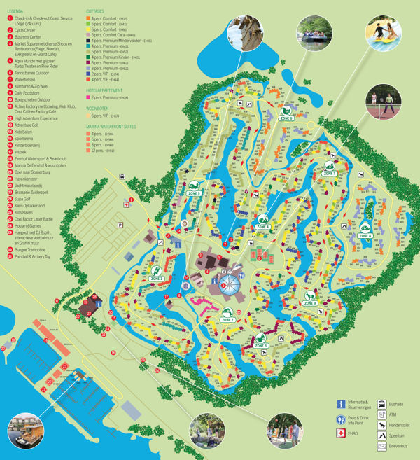 Plattegrond van Center Parcs De Eemhof