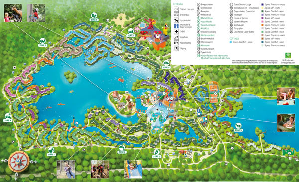 Plattegrond van Center Parcs De Huttenheugte