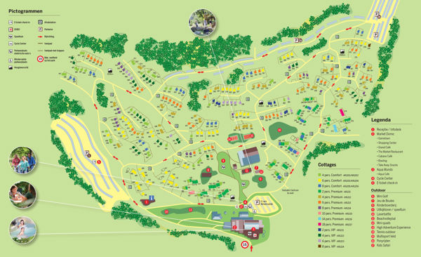 Plattegrond van Center Parcs Les Ardennes