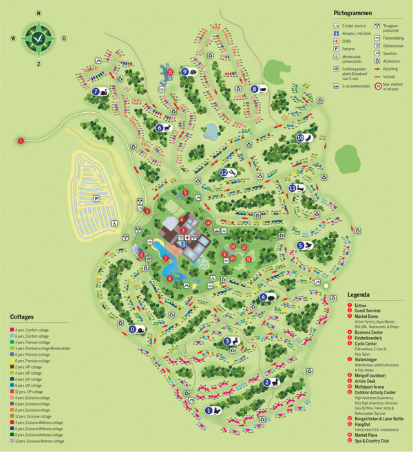 Plattegrond van Center Parcs Park Allgäu