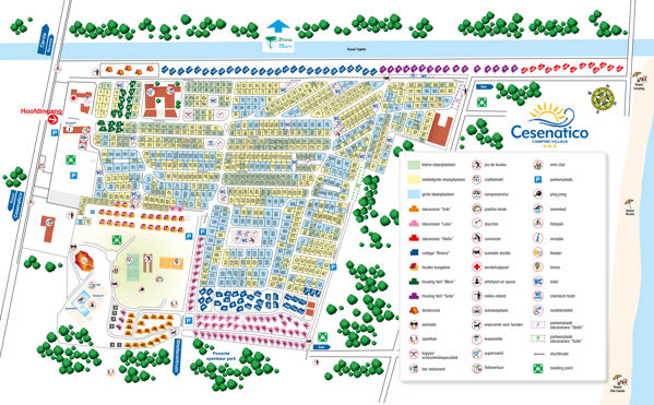 Plattegrond van Cesenatico