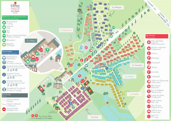 Plattegrond van Château de Lez-Eaux