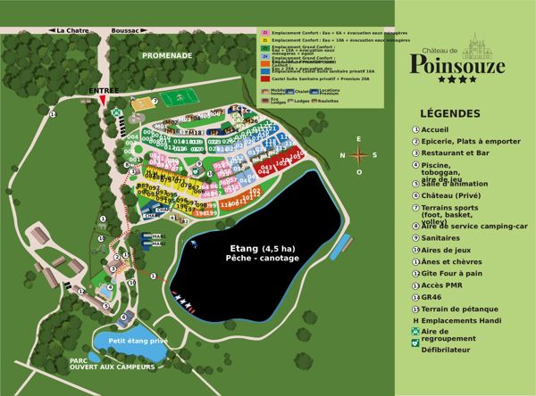 Plattegrond van Château de Poinsouze