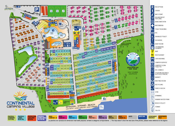 Plattegrond van Continental Village  (Lago Maggiore)