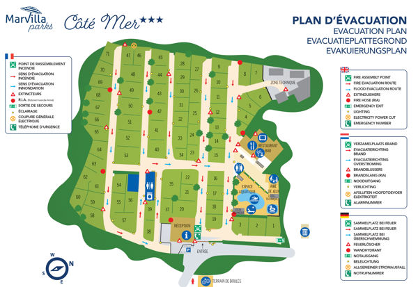 Plattegrond van Côté Mer