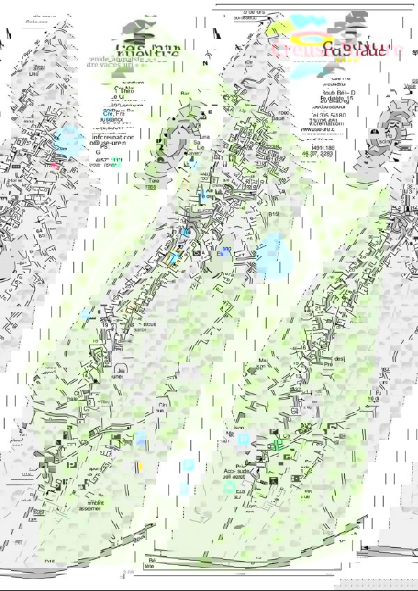 Plattegrond van Creuse Nature FKK