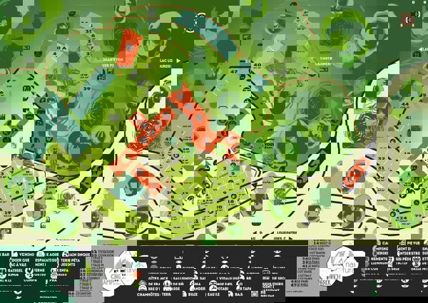 Plattegrond van D'Arrouach Lourdes 