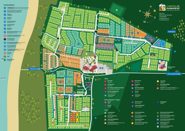 Plattegrond van De Duinhoeve (Zeeland)