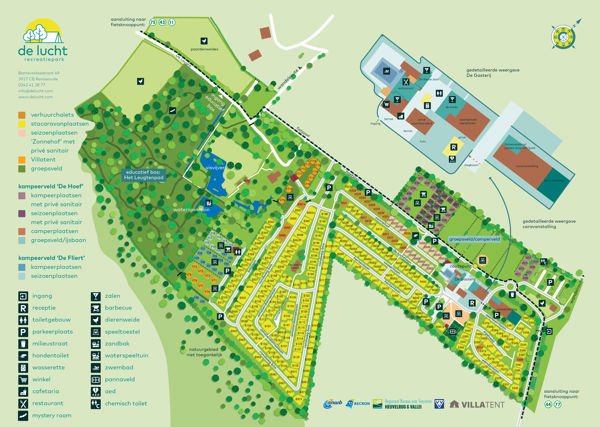 Plattegrond van De Leughte Resort Renswoude
