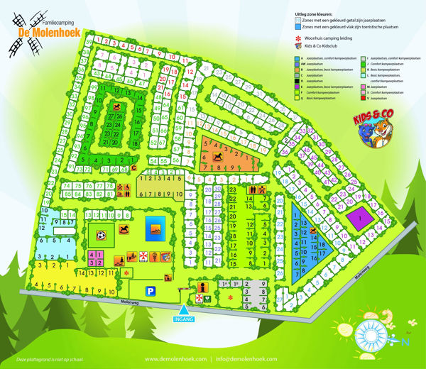Plattegrond van De Molenhoek
