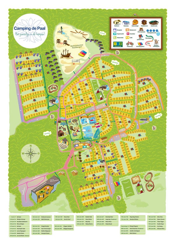 Plattegrond van De Paal