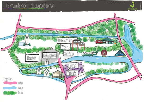 Plattegrond van De Vreemde Vogel