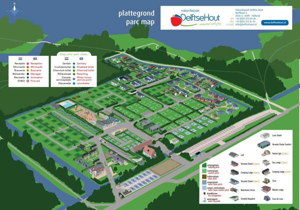 Plattegrond van Delftse Hout