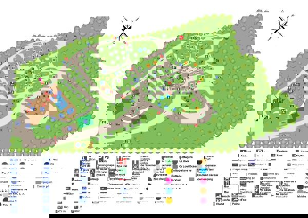 Plattegrond van Des Bastides