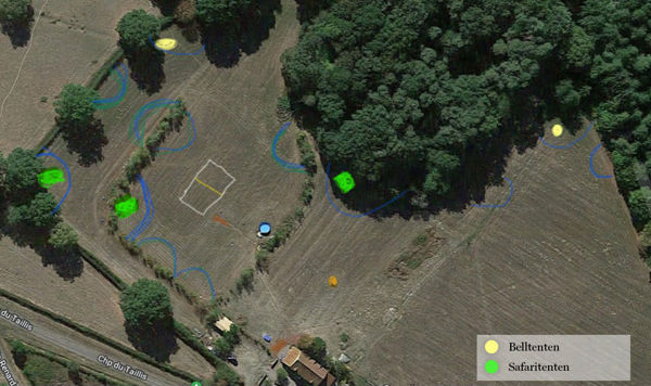 Plattegrond van Domaine Bleu Celeste