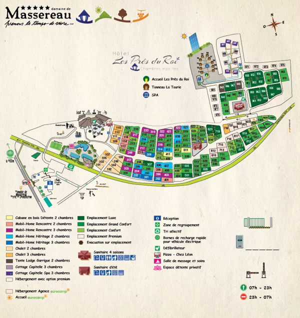 Plattegrond van Domaine de Massereau