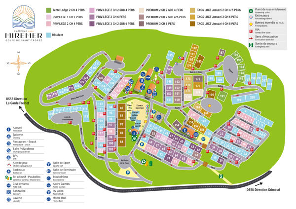 Plattegrond van Domaine de Miremer