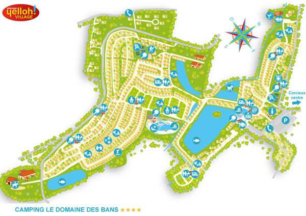 Plattegrond van Domaine des Bans