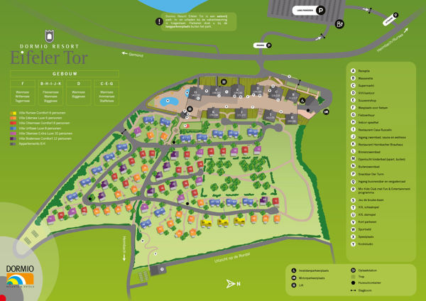Plattegrond van Dormio Resort Eifeler Tor