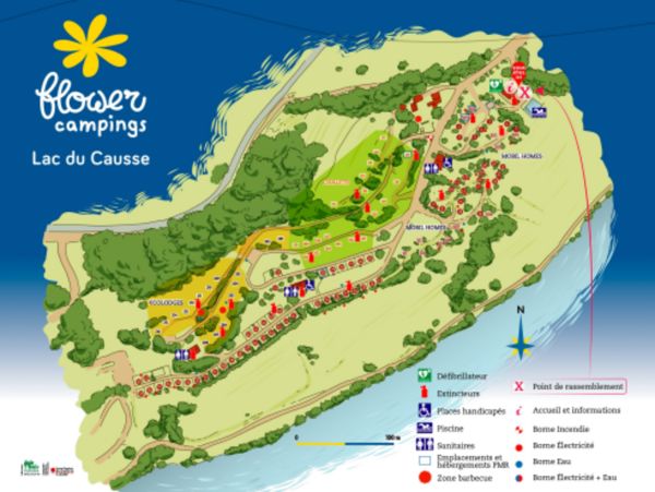 Plattegrond van Du Lac du Causse