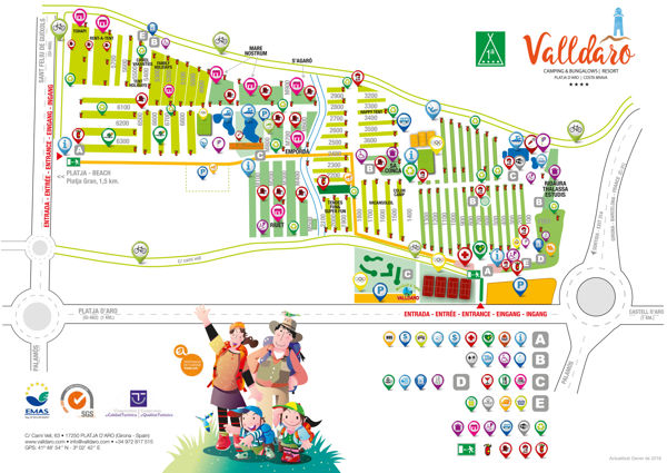 Plattegrond van El Delfín Verde Playa de Aro