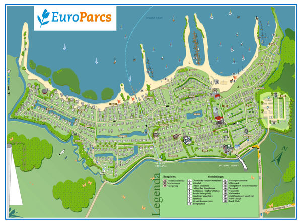 Plattegrond van EuroParcs Bad Hoophuizen