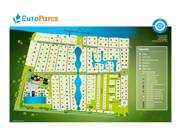 Plattegrond van EuroParcs Bad Hulckesteijn