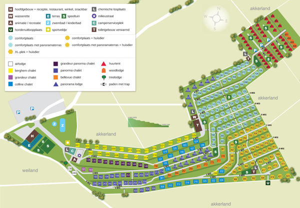 Plattegrond van EuroParcs Gulperberg
