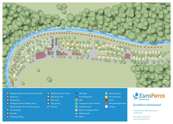 Plattegrond van EuroParcs Kohnenhof