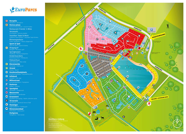 Plattegrond van EuroParcs Limburg