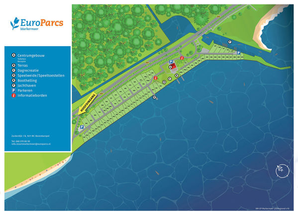 Plattegrond van EuroParcs Markermeer