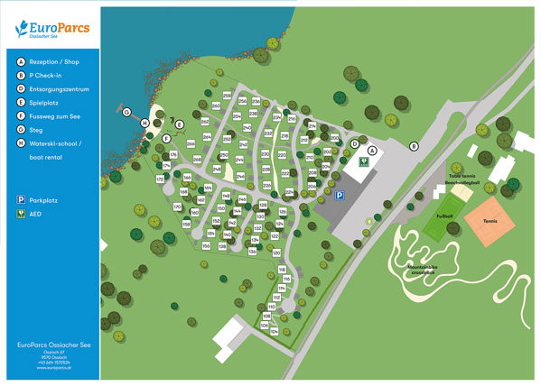 Plattegrond van EuroParcs Ossiacher See