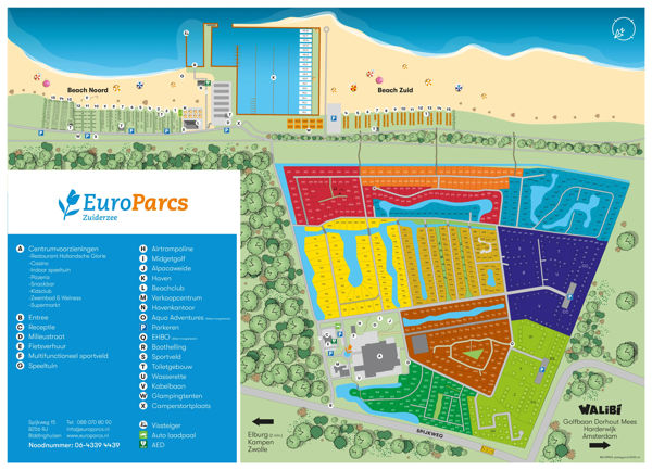 Plattegrond van EuroParcs Zuiderzee