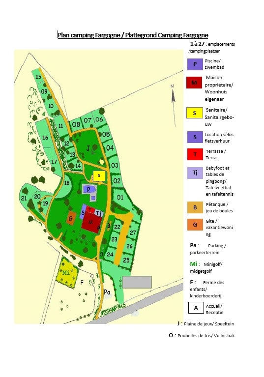 Plattegrond van Fargogne