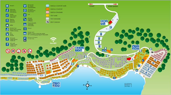 Plattegrond van FKK Nudist Konobe
