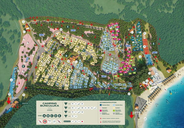 Plattegrond van FKK Valamar Camping Bunculuka