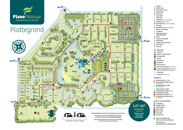 Plattegrond van Flevo Natuur Naturistencamping