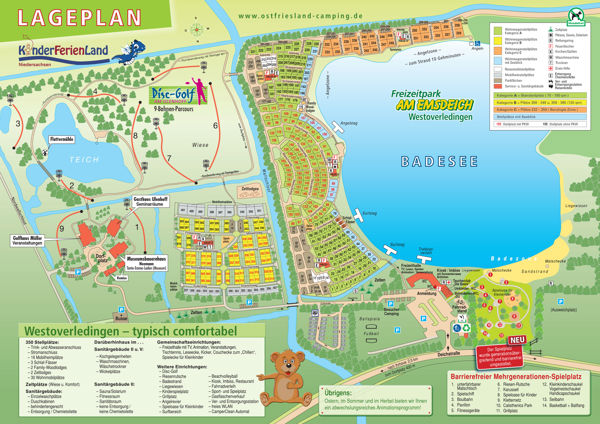 Plattegrond van Freizeitpark Am Emsdeich