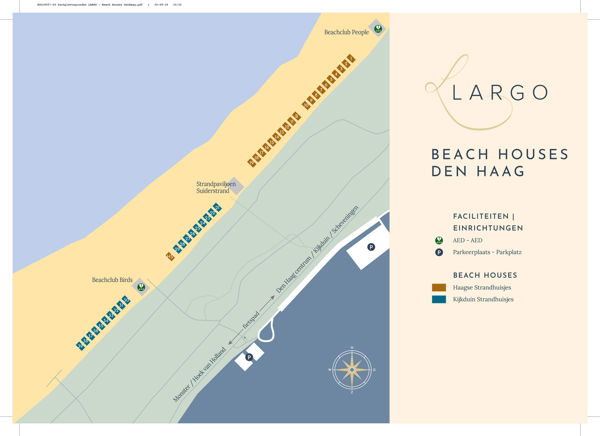 Plattegrond van Haagse Strandhuisjes